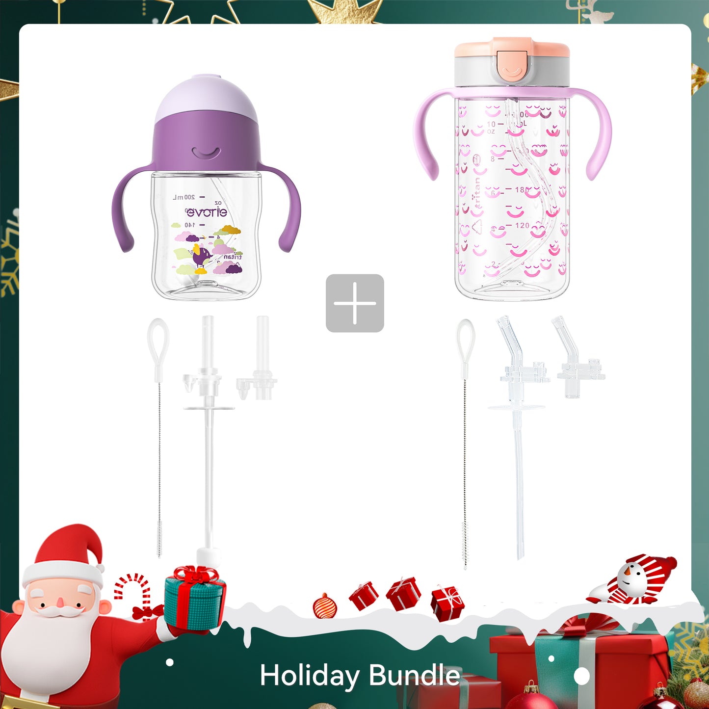 Evorie Holiday Bundle Edition, Xmas Gift bundle for 6-9 months +