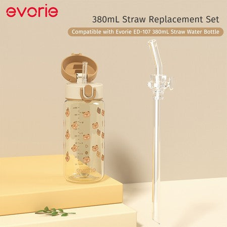 Straw Water Bottle Mug 380mL Replacement Straw