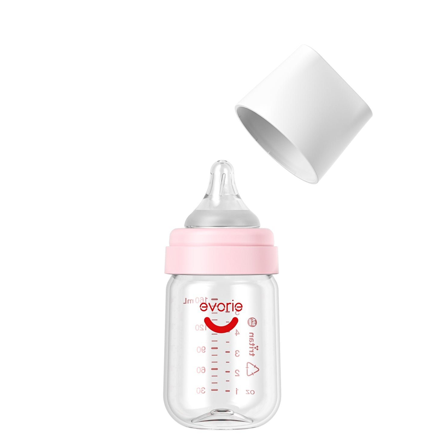 Tritan Wide-neck Baby Milk Feeding Bottle 160mL/5oz, Camellia