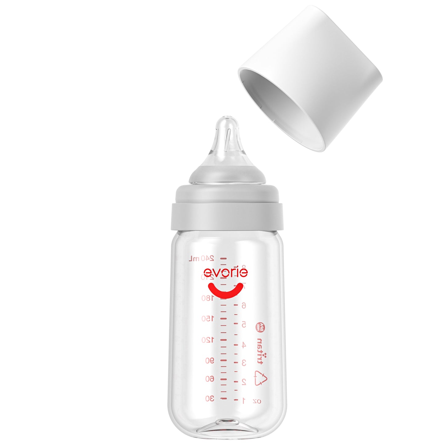 Tritan Wide-neck Baby Milk Feeding Bottle 240mL/8oz, Daisy