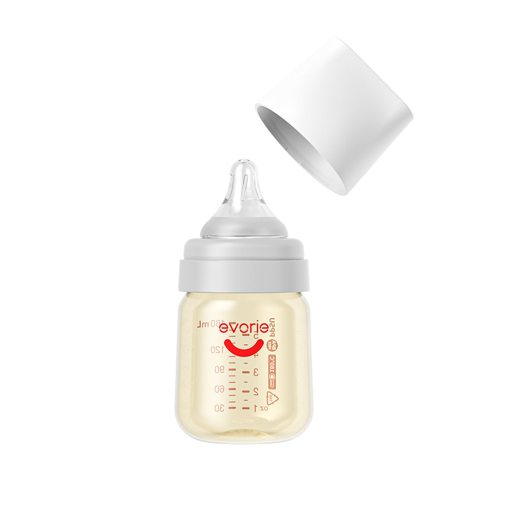 PPSU Wide-neck Baby Milk Feeding Bottle 160mL/5oz, Grey