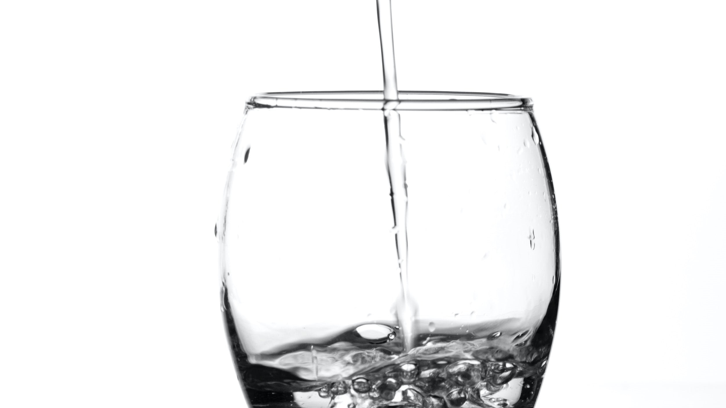 Clear glass with water