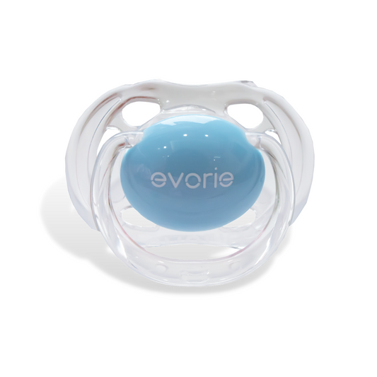 Evorie Orthodontic ultrasoft Silicone Baby Pacifier, Blue Moon