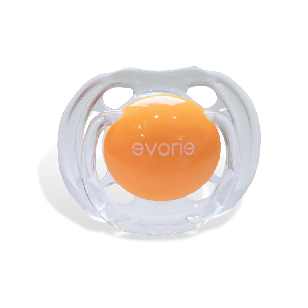 Evorie Orthodontic ultrasoft Silicone Baby Pacifier, Apricot