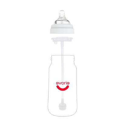 Wide-Neck Feeding Bottle Gravity Straw Replacement