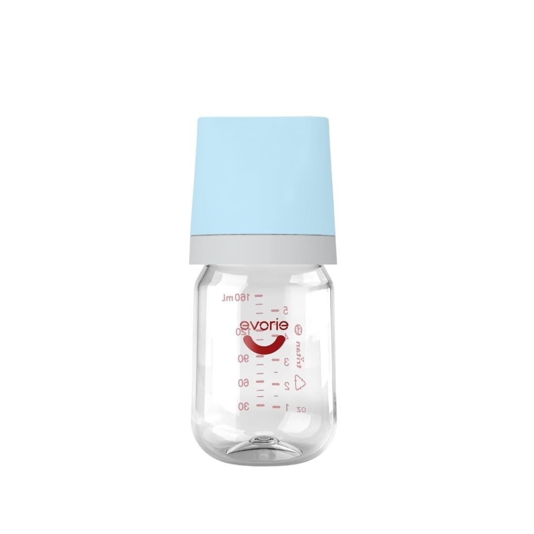 Tritan Wide-neck Baby Milk Feeding Bottle 160mL/5oz, Bluebell