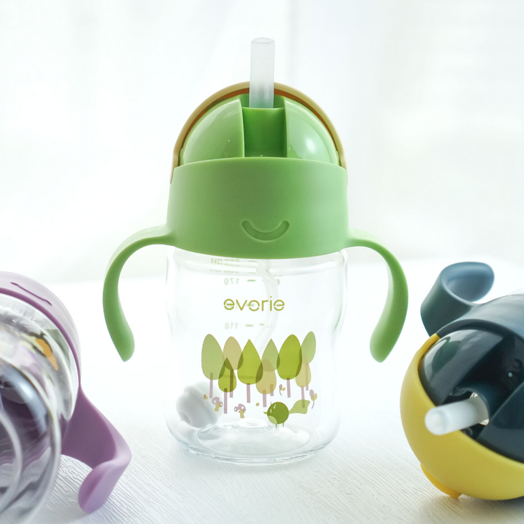 Evorie Tritan Baby Sippy Cup Weighted Gravity Straw Toddler