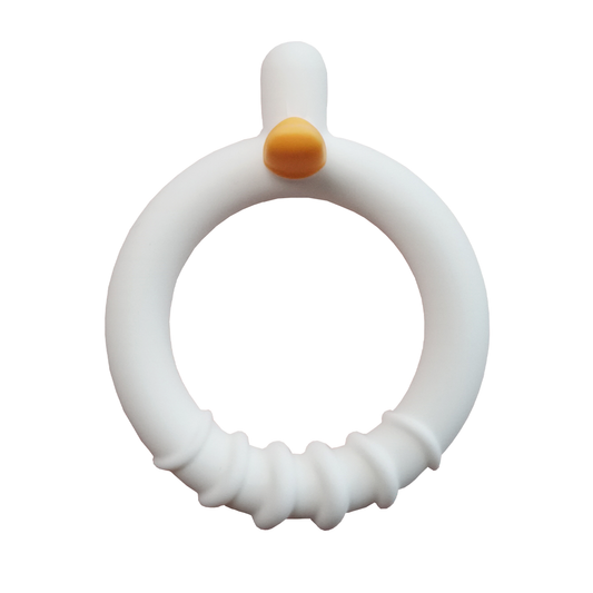 Evorie Donut Duck Baby Teether, 3 months+